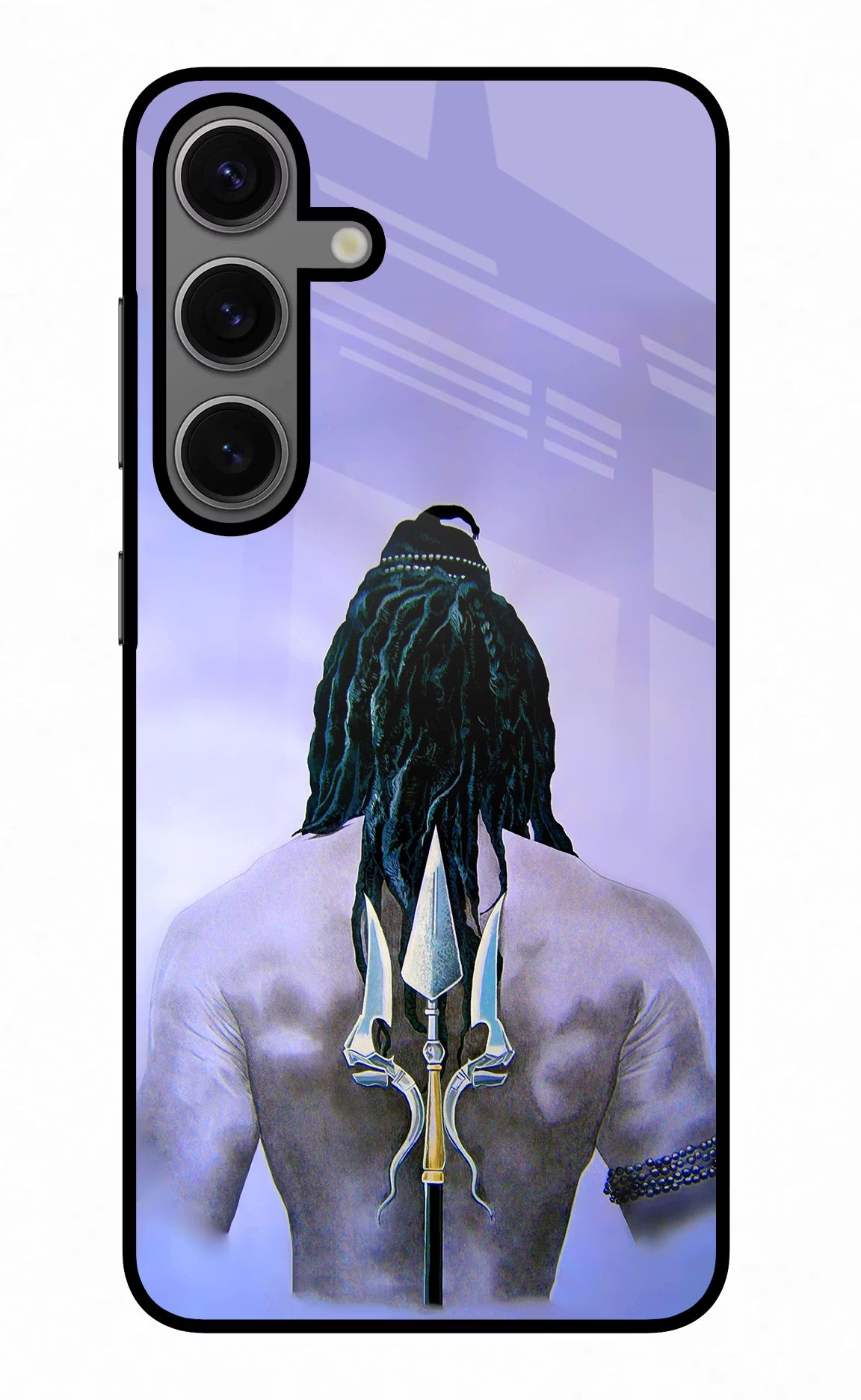 Shiva Samsung S24 Glass Case Back Cover by Casekaro