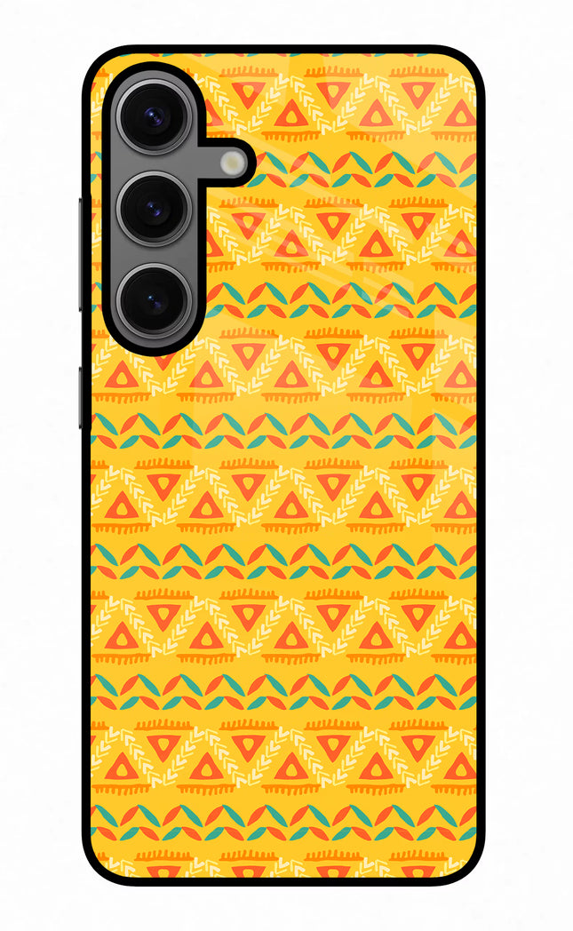 Tribal Pattern Samsung S24 Glass Case