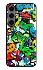 Game Doodle Samsung S24 Glass Case