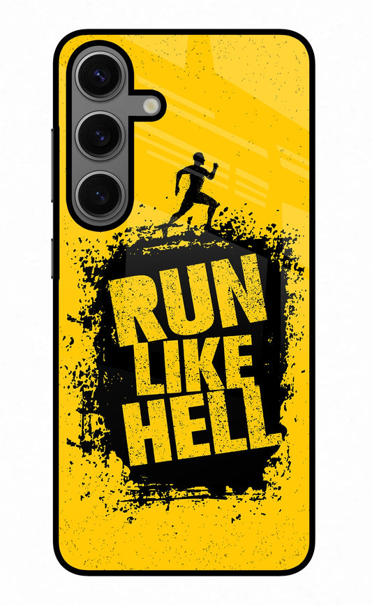 Run Like Hell Samsung S24 Glass Case