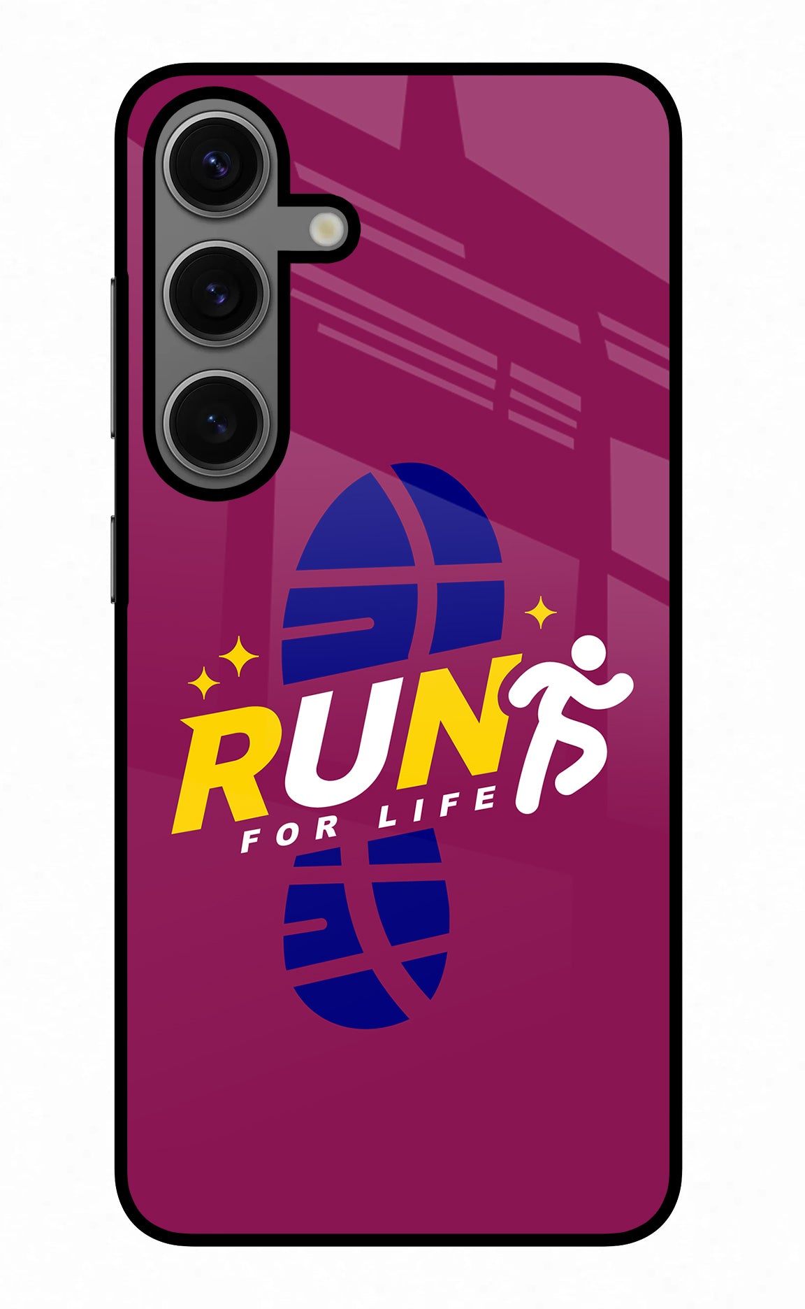 Run for Life Samsung S24 Glass Case