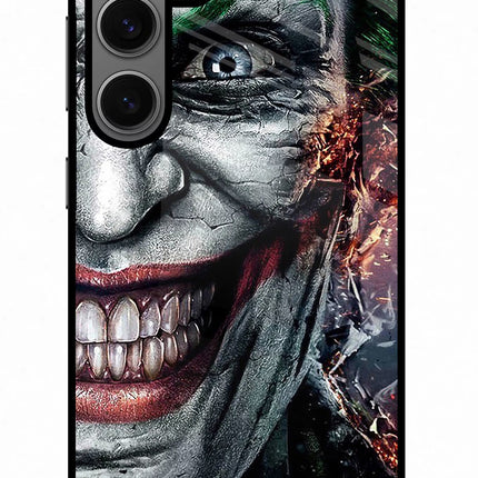 Joker Cam Samsung S24 Glass Case Back Cover by Casekaro