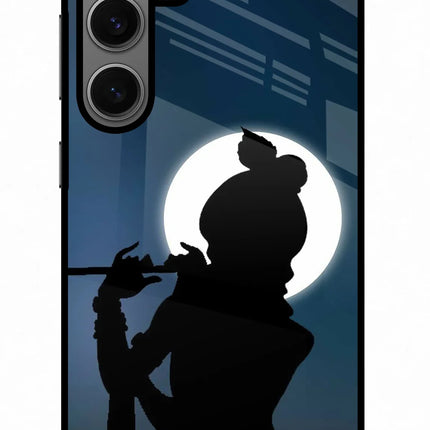 Shri Krishna Silhouette Samsung S24 Glass Case