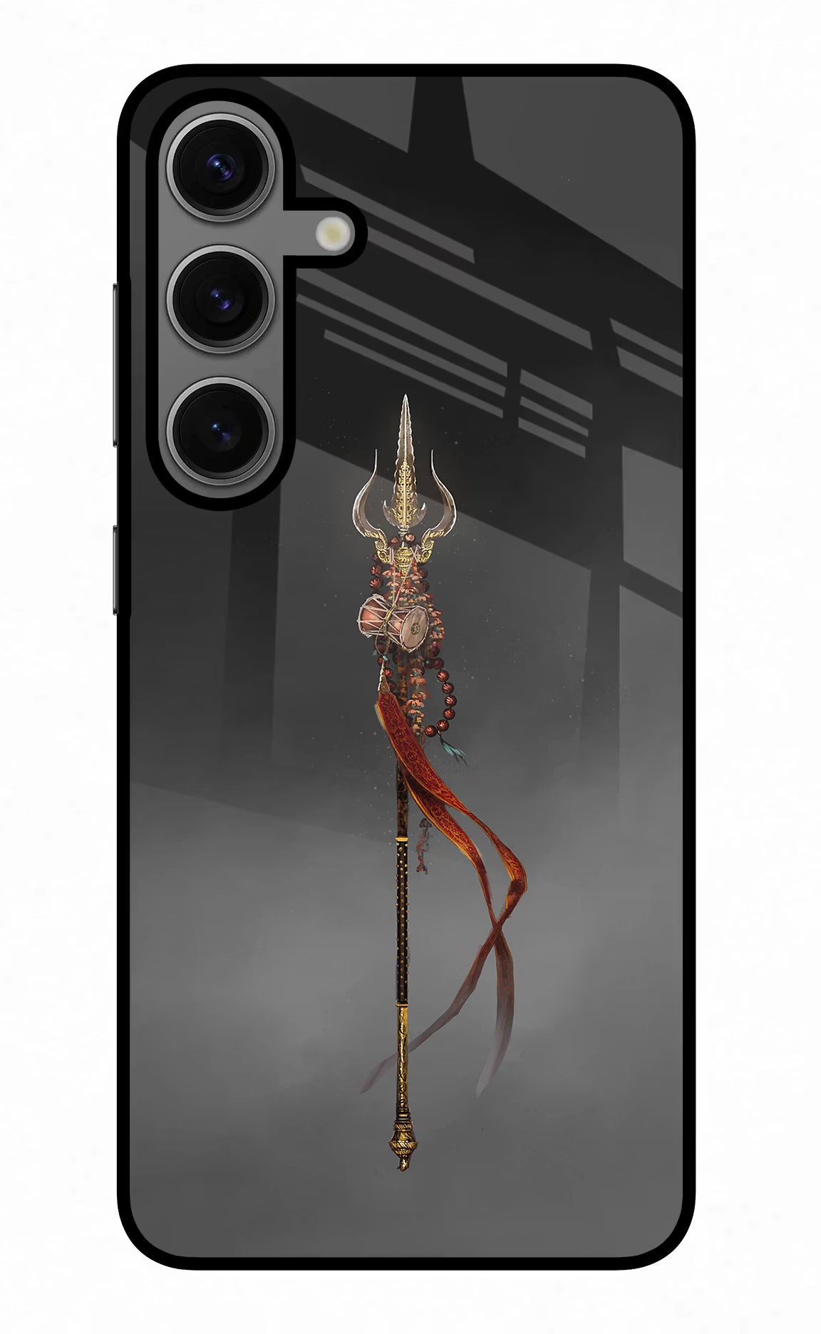Shiv Trishul Samsung S24 Glass Case Back Cover by Casekaro