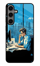 Focused Hustler (AI Generated) Samsung S24 Glass Case