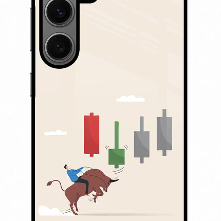 Bull Trading Momentum Samsung S24 Glass Case