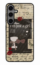 I am just a girl Samsung S24 Glass Case