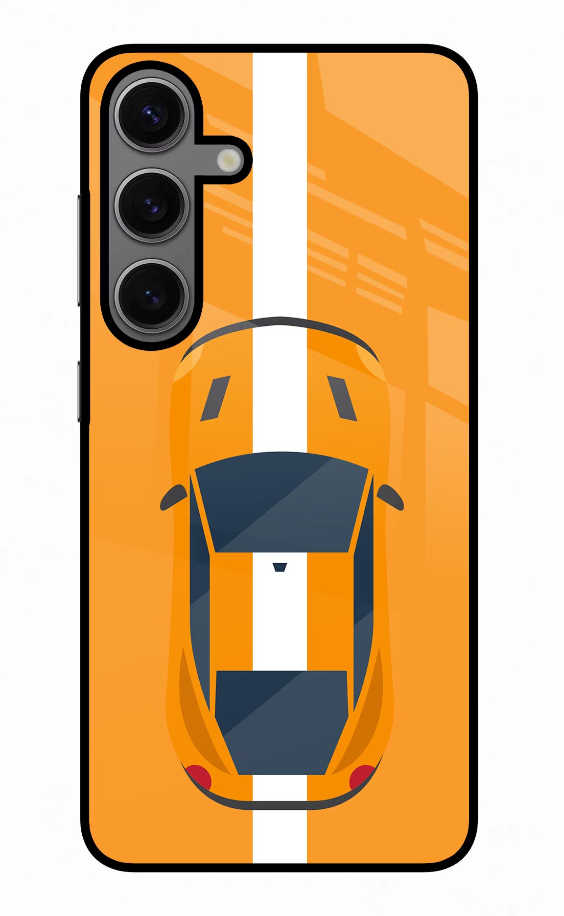 Highway Pursuit Samsung S24 Glass Case Back Cover by Casekaro