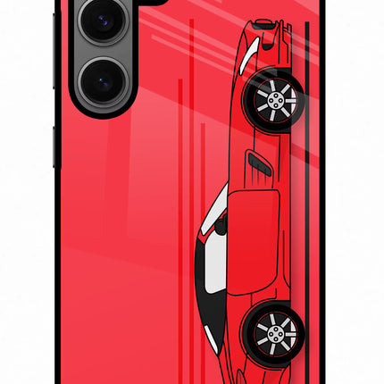 Red Velocity Samsung S24 Glass Case