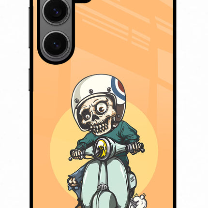 Undead Biker Samsung S24 Glass Case