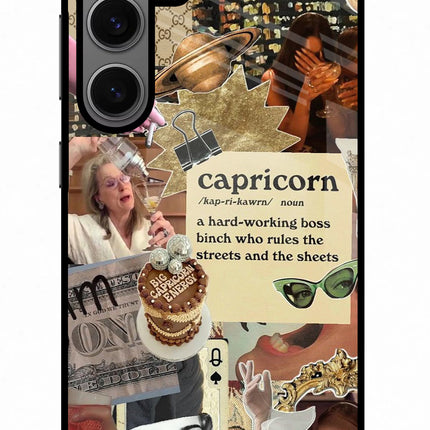 Capricorn Zodiac Samsung S24 Glass Case