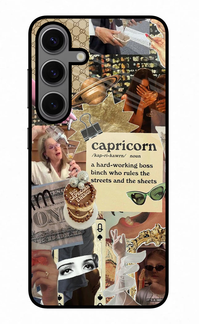Capricorn Zodiac Samsung S24 Glass Case