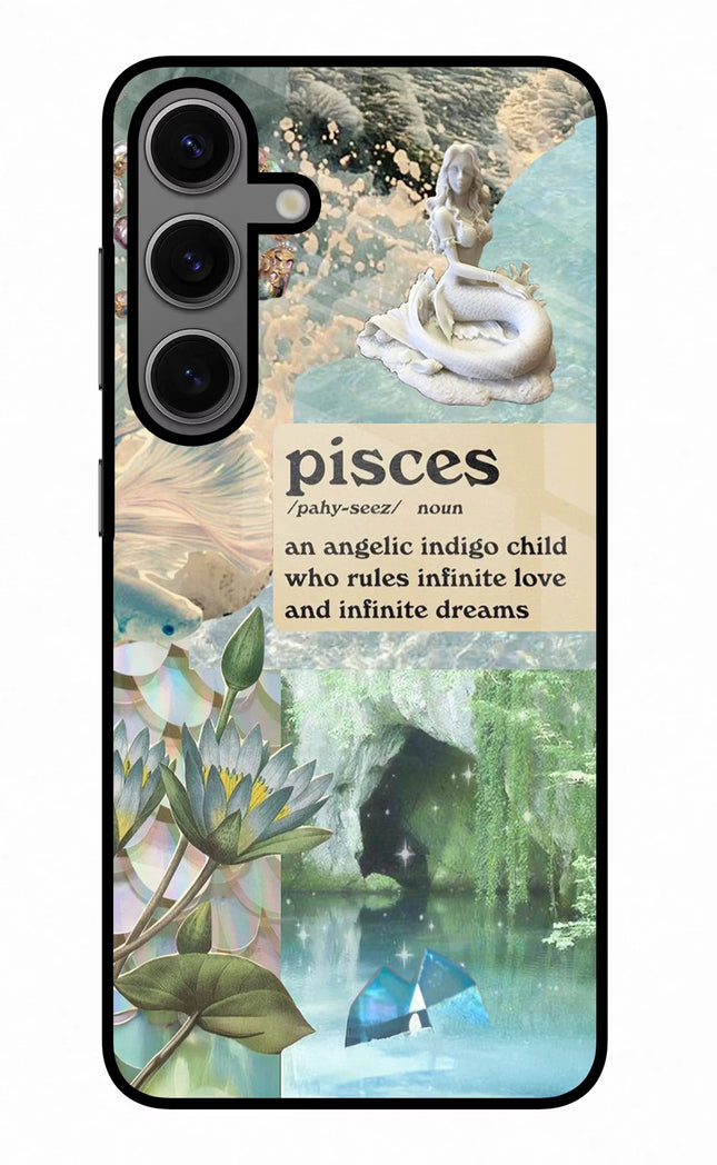 Pisces Zodiac Samsung S24 Glass Case