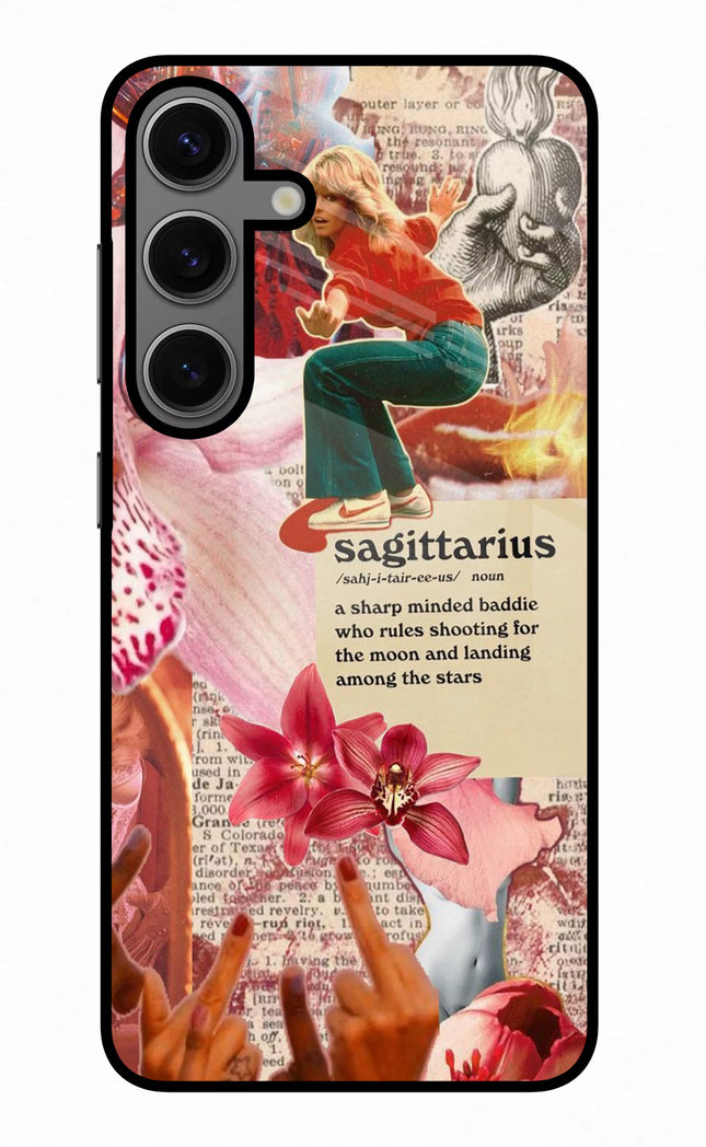 Sagittarius Zodiac Samsung S24 Glass Case