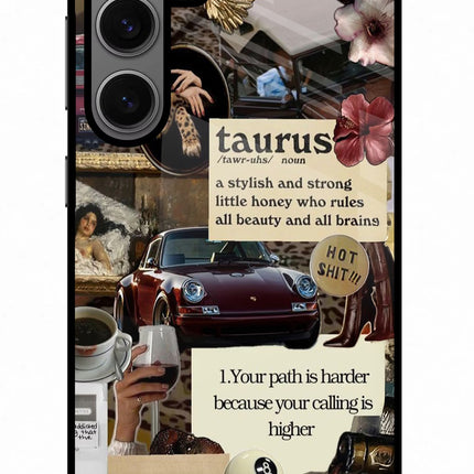 Taurus Zodiac Samsung S24 Glass Case