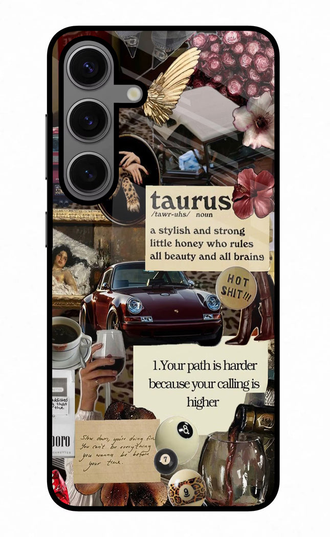 Taurus Zodiac Samsung S24 Glass Case