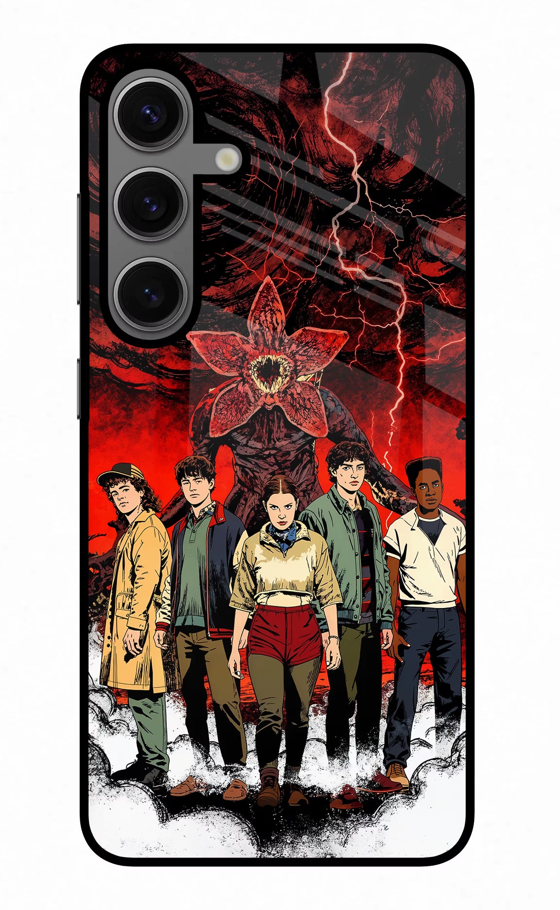 Ordinary Things Characters Samsung S24 Glass Case Back Cover by Casekaro