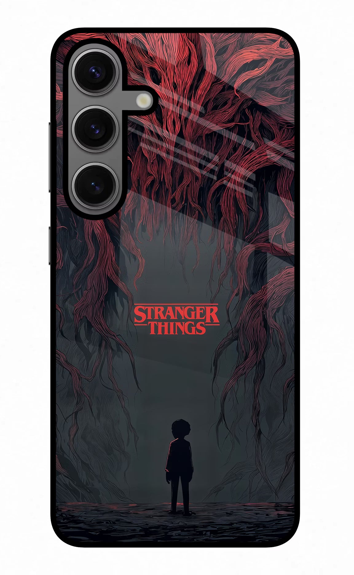 Ordinary Things Dark Side Samsung S24 Glass Case Back Cover by Casekaro