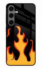 Fired Up – Black Samsung S24 Glass Case