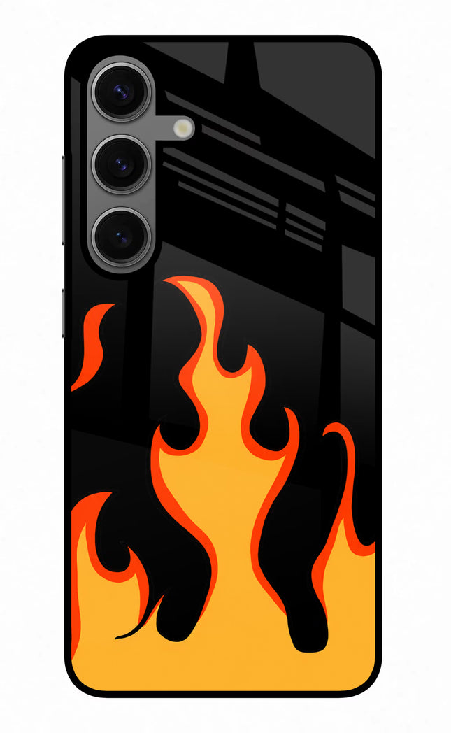 Fired Up – Black Samsung S24 Glass Case
