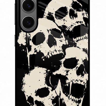 Dead Stack Samsung S24 Glass Case Back Cover by Casekaro