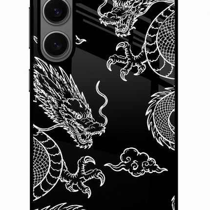 Twin Dragons Samsung S24 Glass Case