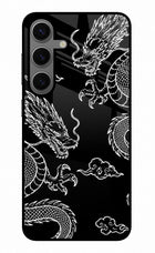 Twin Dragons Samsung S24 Glass Case