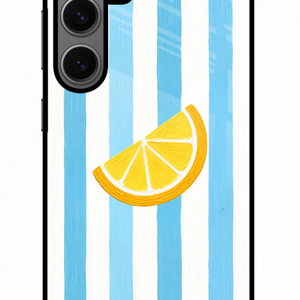 Summer Lemon Samsung S24 Glass Case