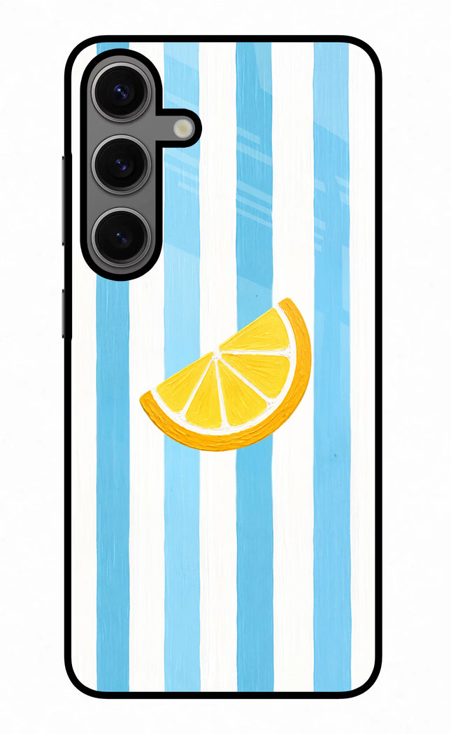 Summer Lemon Samsung S24 Glass Case