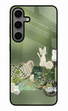 Aesthetic anime Samsung S24 Glass Case