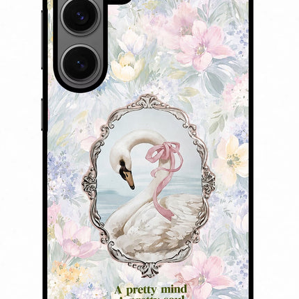 Pretty Mind Pretty Soul Samsung S24 Glass Case Back Cover by Casekaro