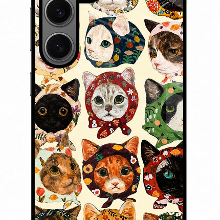 Cool Cat Samsung S24 Glass Case