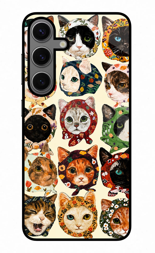Cool Cat Samsung S24 Glass Case