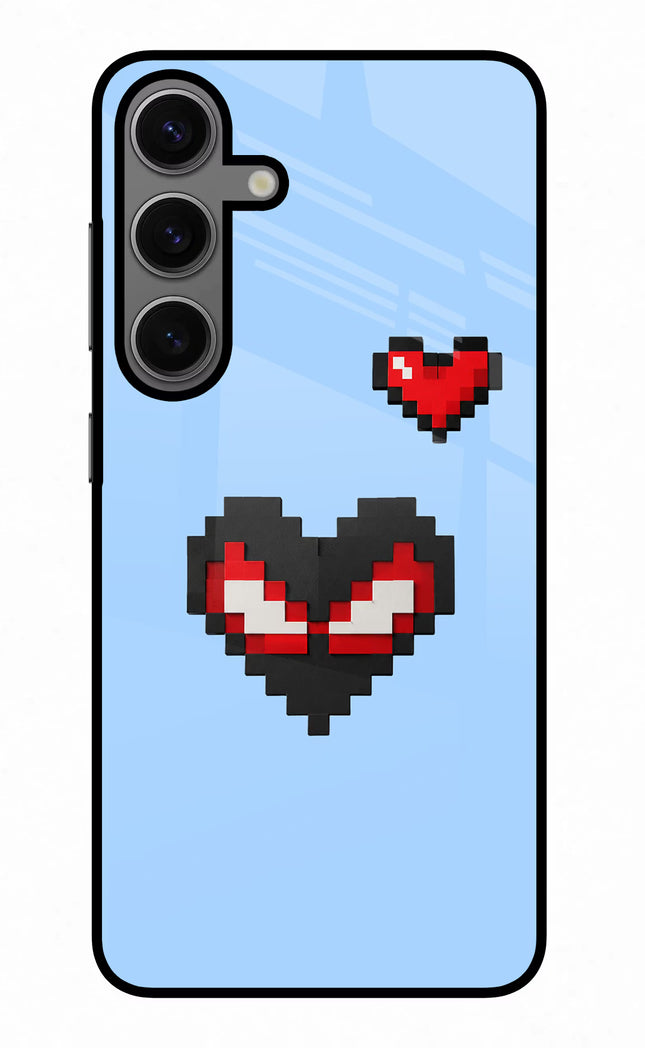 Peter Heart Samsung S24 Glass Case