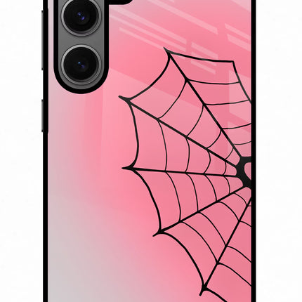 Pink Web Samsung S24 Glass Case