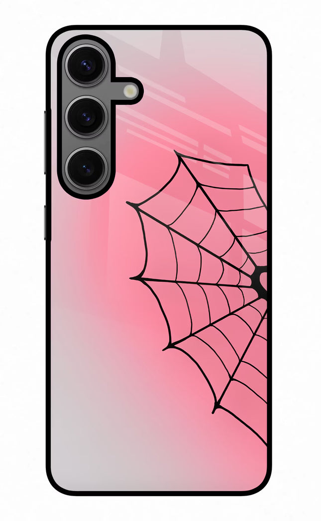 Pink Web Samsung S24 Glass Case