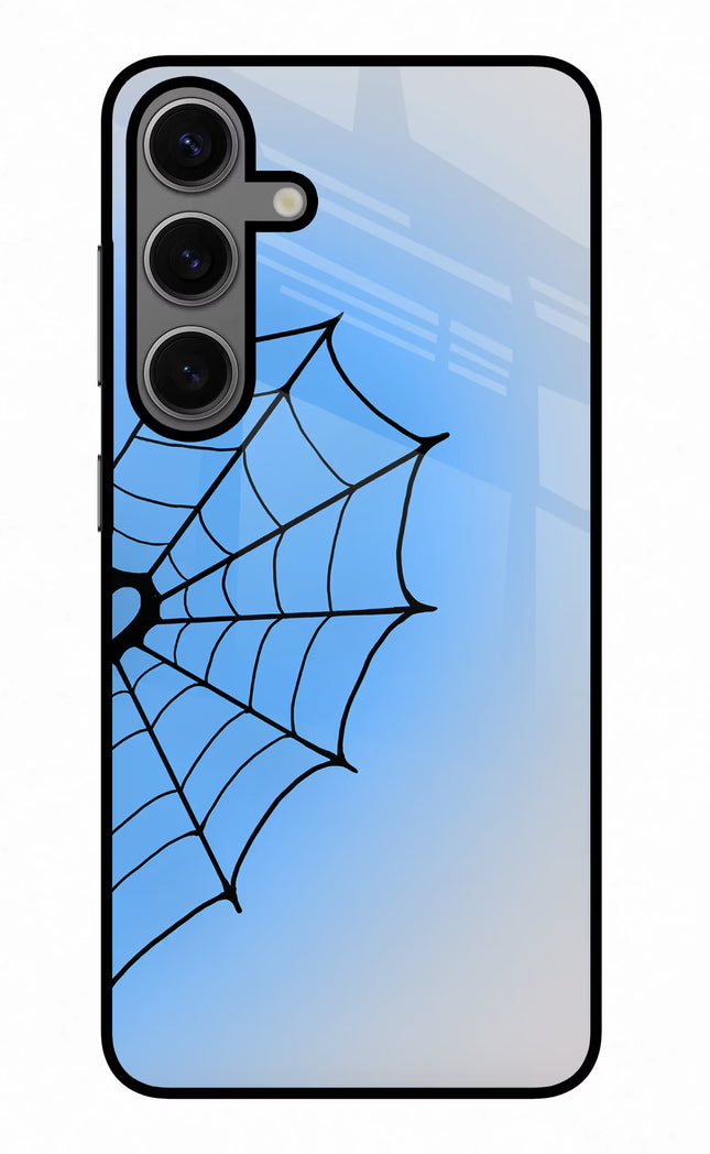 Blue Web Samsung S24 Glass Case