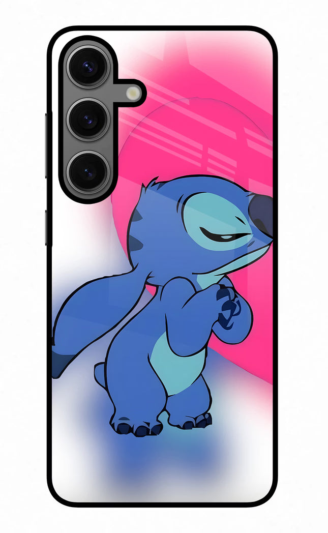 Stitch Hug Samsung S24 Glass Case