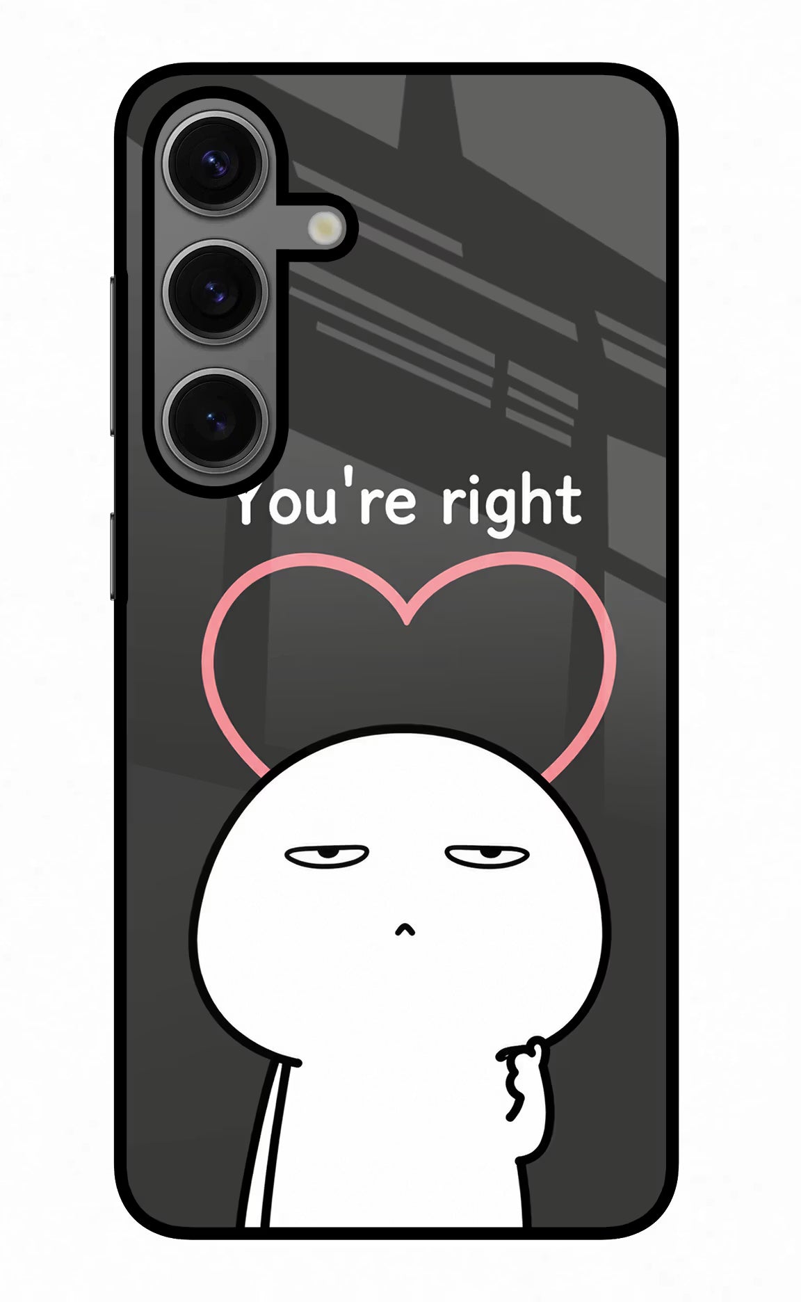 You're Right Samsung S24 Glass Case