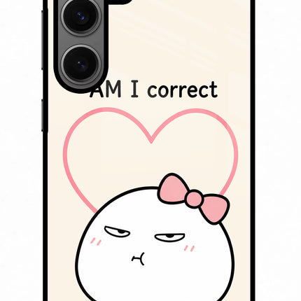 Always Right Samsung S24 Glass Case Back Cover by Casekaro