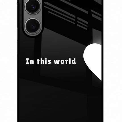 This World Samsung S24 Glass Case