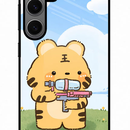Tiger Treat Samsung S24 Glass Case
