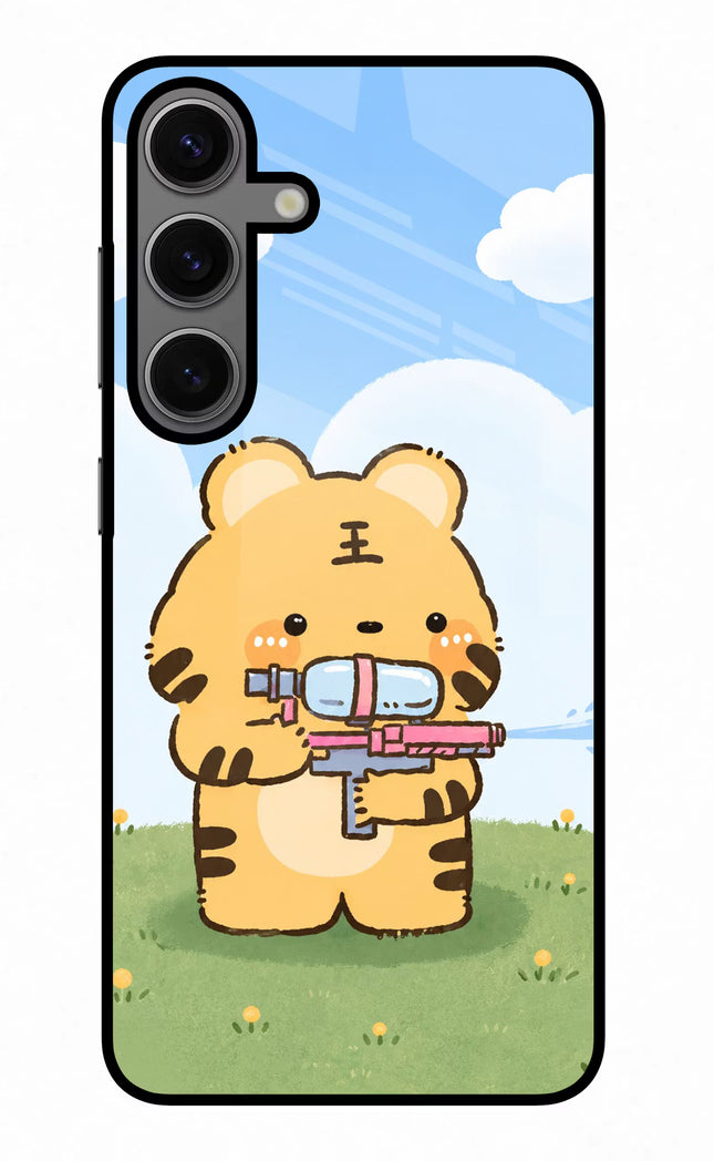 Tiger Treat Samsung S24 Glass Case