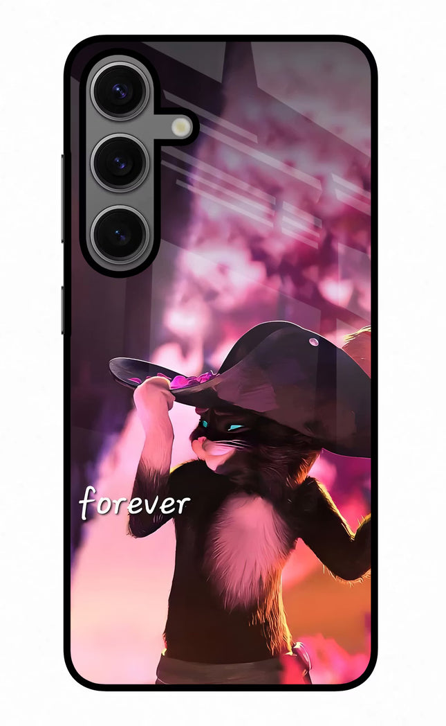 Forever Cat Samsung S24 Glass Case