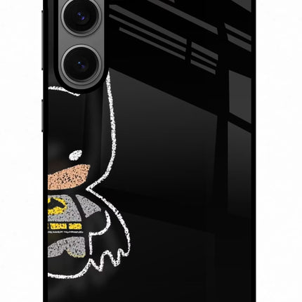 Bat Kitty Samsung S24 Glass Case Back Cover by Casekaro