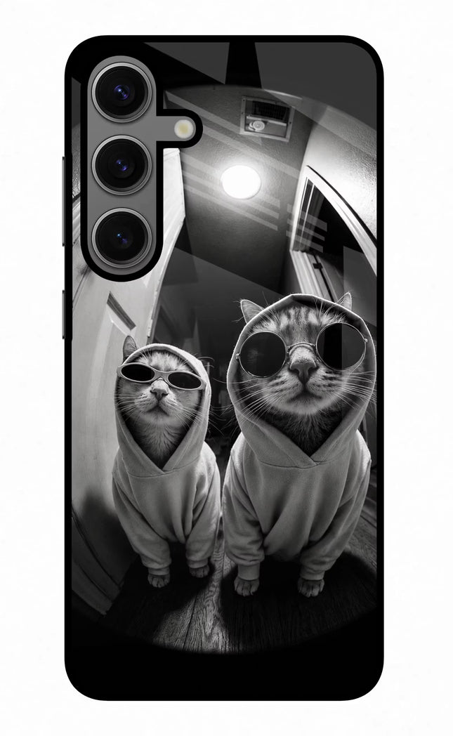 Hood Cats Samsung S24 Glass Case