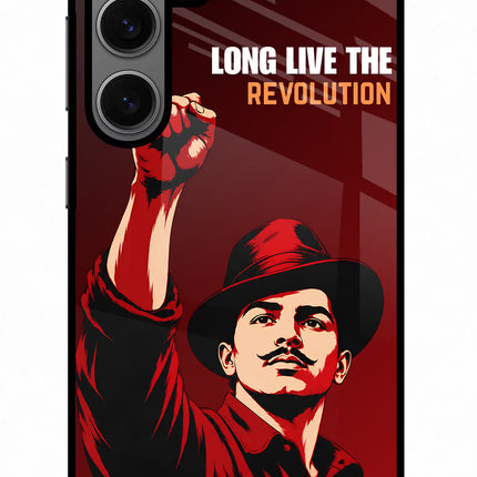 Bhagat Singh Revolution Samsung S24 Glass Case