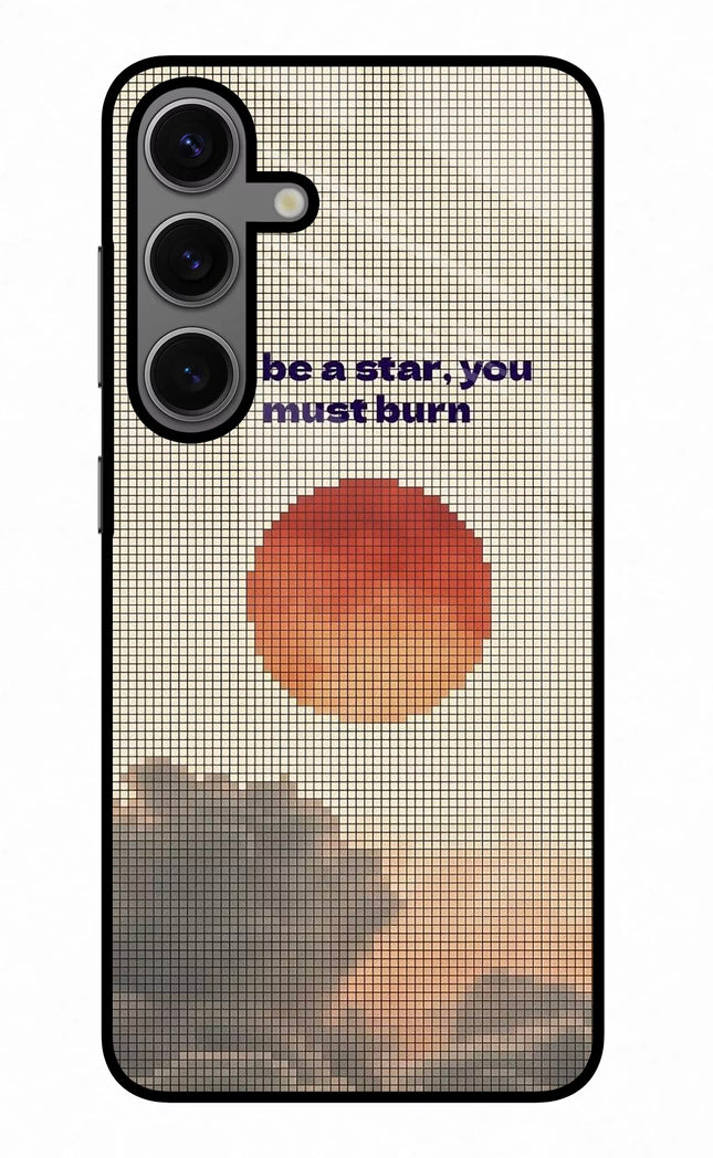 Pixel Sun Samsung S24 Glass Case