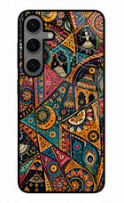 Folk Print Samsung S24 Glass Case