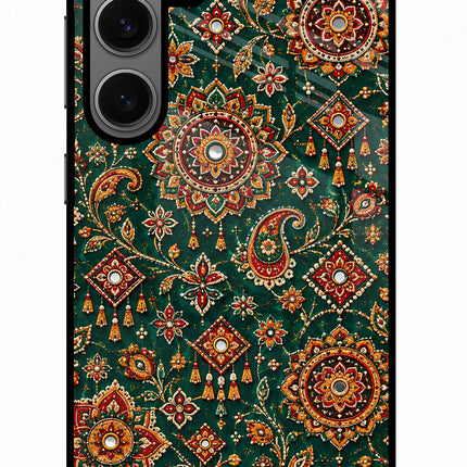 Green Pataka Samsung S24 Glass Case
